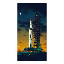 Apollo 4 Saturn V auf Auflage ein Produkteinführun Photogrußkarten