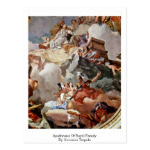 Apotheose der Königsfamilie durch Giovanni Tiepolo Postkarte