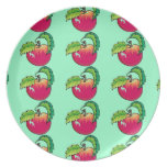 APPLE1212 ROTES LILA APPLE SPARTANISCHES KÖSTLICHE FLACHER TELLER