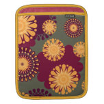 Aprikosen-Medaillon-Muster iPad Hülse iPad Sleeve