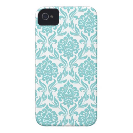 Aqua-Damast-Muster Case-Mate iPhone 4 Hüllen
