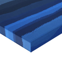 Aqua-Dunkelheit Leinwand Druck