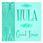 Aqua Retro Luau Hula eine von den guten Zeit-Einla