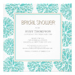 AQUA Under the Sea Coral Modern BRIDAL SHOWER einladungen