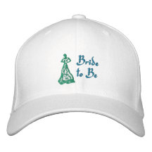 Aquamarine blaue Braut KRW zum zu sein Bestickte Baseballmützen