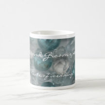 Aquamarine-Edelsteine, die Becher Wedding sind Haferl