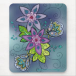 Aquamarine Tulpen Mousepad mauspads