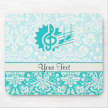 Aquamariner dreifacher Clef Mousepads