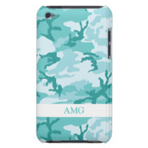 Aquamarines und Aquamarine städtisches Camoflage M Barely There iPod Case
