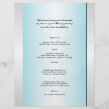 Aquamarines und weißes Zebra-Diamant-Hochzeits-Men Flyer