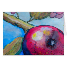 Aquarell Apple Grußkarte