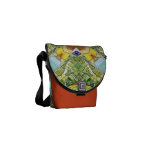 AQUARELL-FLUSS KURIERTASCHE