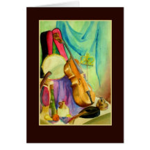 Aquarell-Musik Grußkarten