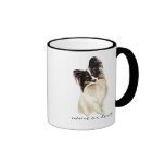Aquarell Papillon Hund, Haustier Kaffee Haferl