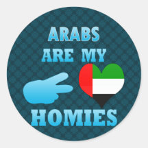 Araber sind mein Homies Runde Sticker