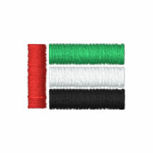Arabische Emirate-Flagge Bestickte Polos