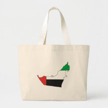 Arabische Emiratflaggenkarte Einkaufstaschen