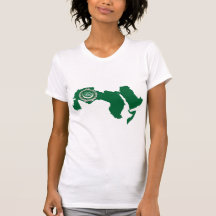 Arabische Liga-Flaggen-Karte Größengleich Tshirt