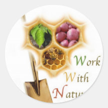 Arbeit mit Natur-Reihe Sticker