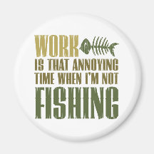 Arbeit und Fischen Magnete
