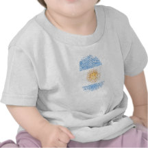 Argentinien-Flagge Gi Fingerabdruck 100% Argentini Shirt