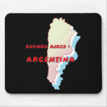Argentinien-Karte Mauspads