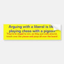 ARGUMENTIERUNG MIT einem LIBERALEN Autosticker