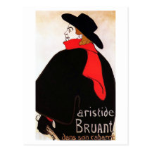 Aristide Bruant dans Sohn Kabarett Postkarten