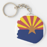 Arizona-Flaggen-Karte Schlüsselanhänger