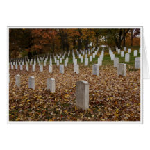 Arlington in der Fall-Gruß-Karte