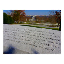 Arlington jfk Denkmal Postkarte