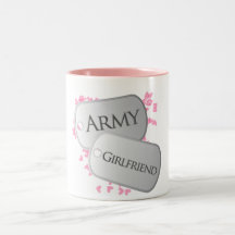 Armee-Freundin-Erkennungsmarken Kaffee Tasse