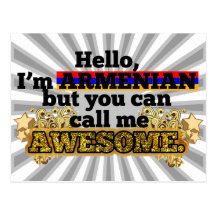Armenian, aber rufen mich fantastisch an postkarte