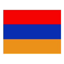 Armenien-Flagge Postkarte
