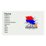 Armenien-Flaggen-Karte 2,0 Visitenkarten Vorlage