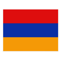 Armenien-Flaggen-Postkarte