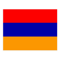 Armenien-Flaggen-Postkarte postkarten