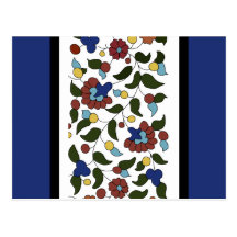 Armenisches Blumenmuster Postkarte