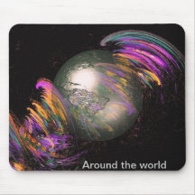 Around the world mousepad