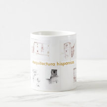 Arquitectura hispanica. taza de café