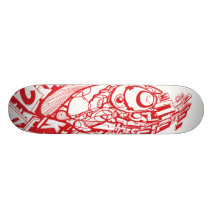 Art Plattform - Rot Skate Board
