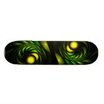 Artischocken-abstrakte Fraktal-Grafik Skateboarddecks