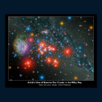 ArtistsViewOfMassiveStarClusterInT poster
