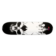 ArtOnTheSkullt_White Individuelle Skatedecks
