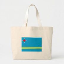 Aruba-Flagge Leinentasche