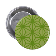 Asanoha GreenGreen Anstecknadelbuttons