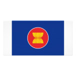 ASEAN-Flagge Individuelle Photo Karte