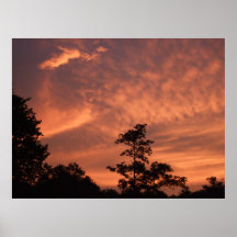 Asheville-Sonnenuntergang Posterdruck