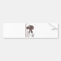 asiatische Prinzessin Auto Sticker