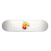 Asiatischer Drache in den Wolken Individuelle Skateboarddecks